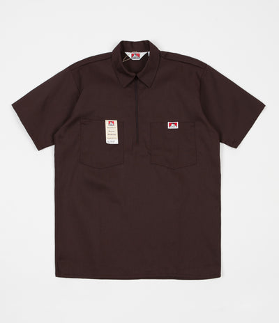 Ben Davis 1/2 Zip Shirt - Brown