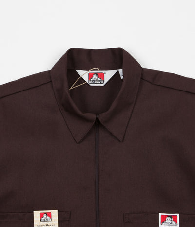 Ben Davis 1/2 Zip Shirt - Brown