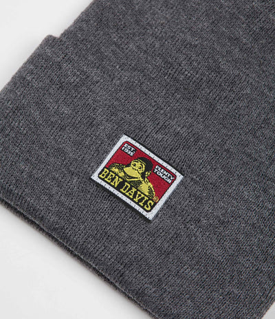 Ben Davis Logo Beanie - Charcoal Heather