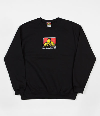 Ben Davis Logo Crewneck Sweatshirt - Black