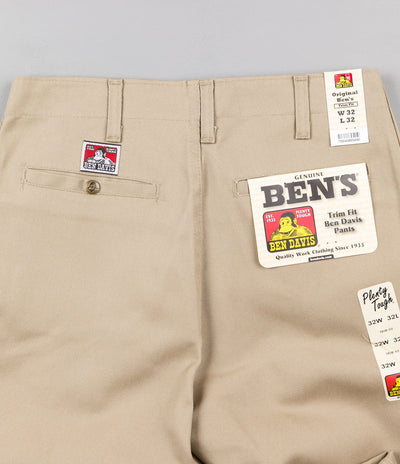 Ben Davis Trim Fit Work Trousers - Khaki