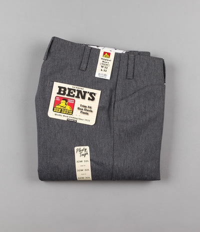 Ben Davis Trim Fit Work Trousers - Charcoal