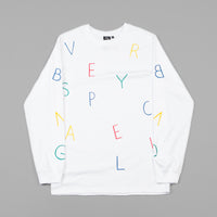 Ben-G Letter Ballet Long Sleeve T-Shirt - White thumbnail