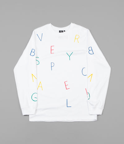 Ben-G Letter Ballet Long Sleeve T-Shirt - White