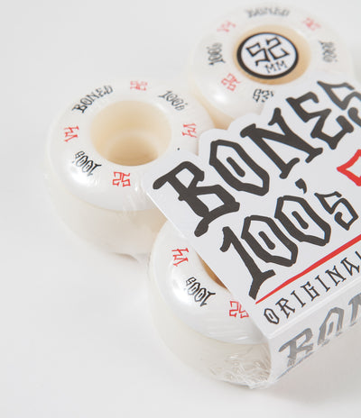 Bones 100's #12 V4 Wheels - White - 52mm