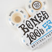 Bones 100's #12 V4 Wheels - White - 53mm thumbnail