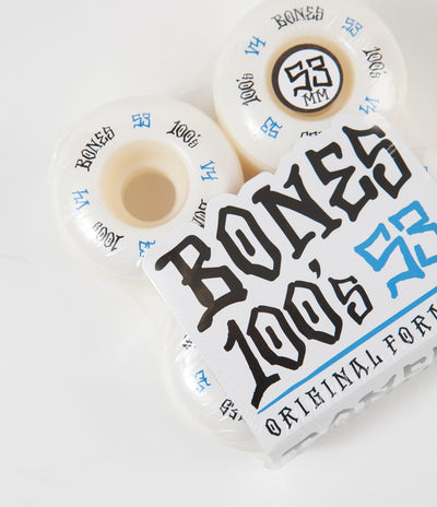 Bones 100's #12 V4 Wheels - White - 53mm