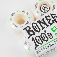 Bones 100's #12 V4 Wheels - White - 54mm thumbnail