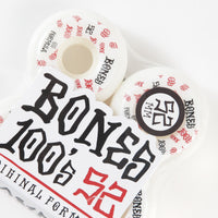 Bones 100's #3 V5 Sidecuts Wheels - White - 52mm thumbnail