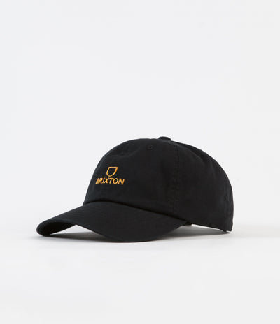 Brixton Alpha Low Profile Cap - Black / Gold