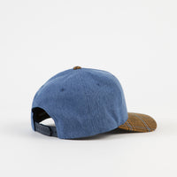 Brixton Alton Snapback Cap - Washed Denim / Blonde Plaid thumbnail