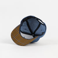 Brixton Alton Snapback Cap - Washed Denim / Blonde Plaid thumbnail