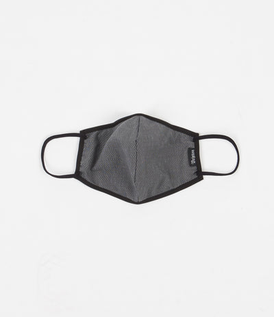 Brixton Antimicrobial Face Mask - Black Herringbone