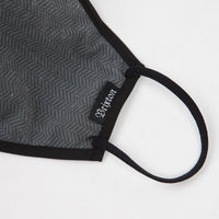 Brixton Antimicrobial Face Mask - Black Herringbone thumbnail