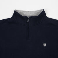 Brixton B-Shield II Intl 1/2 Zip Sweatshirt - Navy / Heather Grey thumbnail