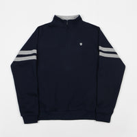 Brixton B-Shield II Intl 1/2 Zip Sweatshirt - Navy / Heather Grey thumbnail