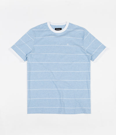 Brixton B-Shield T-Shirt - Light Blue / White