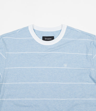 Brixton B-Shield T-Shirt - Light Blue / White