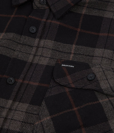 Brixton Bowery Flannel Shirt - Black / Charcoal