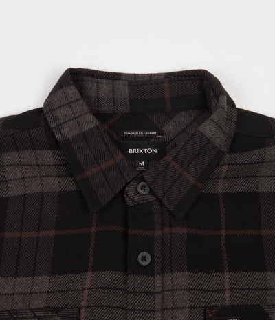 Brixton Bowery Flannel Shirt - Black / Charcoal