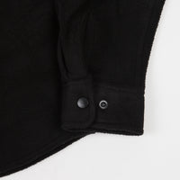 Brixton Bowery Fleece Long Sleeve Flannel Shirt - Black thumbnail