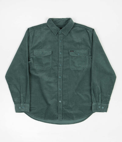 Brixton Bowery Relaxed Flannel Shirt - Silver Pine