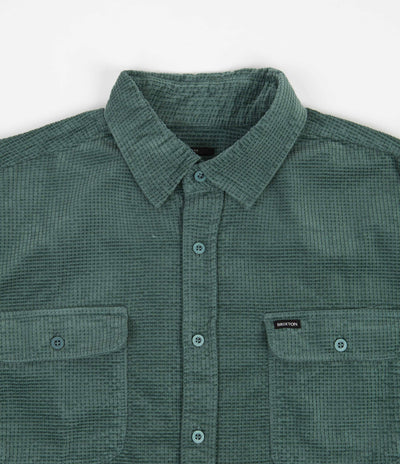 Brixton Bowery Relaxed Flannel Shirt - Silver Pine