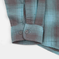 Brixton Bowery Summer Weight Flannel Shirt - Teal / Pebble thumbnail