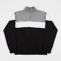 Brixton Cantor 1 / 2 Zip Sweatshirt - Heather Grey / Black thumbnail