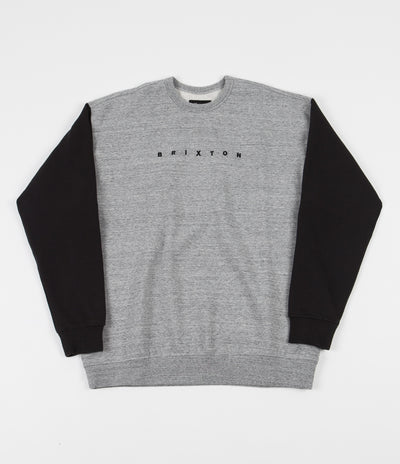 Brixton Cantor Crewneck Sweatshirt - Heather Grey / Black