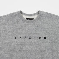 Brixton Cantor Crewneck Sweatshirt - Heather Grey / Black thumbnail