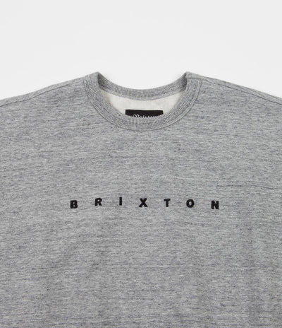 Brixton Cantor Crewneck Sweatshirt - Heather Grey / Black