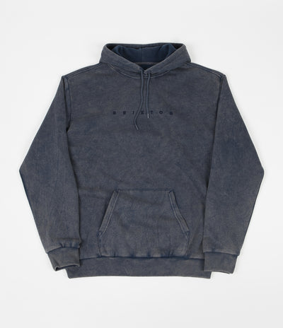 Brixton Cantor Hoodie - Navy Acid Wash