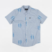 Brixton Charter Print Short Sleeve Shirt - Light Blue / White thumbnail