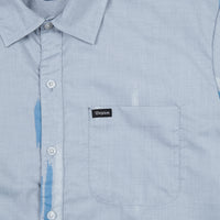 Brixton Charter Print Short Sleeve Shirt - Light Blue / White thumbnail