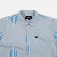 Brixton Charter Print Short Sleeve Shirt - Light Blue / White thumbnail