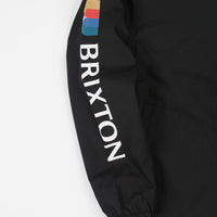 Brixton Claxton Alton Zip Hooded Jacket - Black / White thumbnail