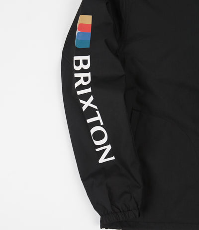 Brixton Claxton Alton Zip Hooded Jacket - Black / White