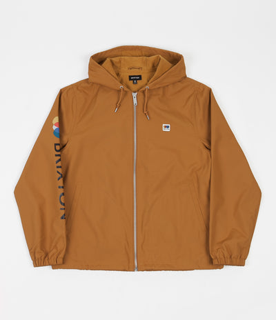 Brixton Claxton Alton Zip Hooded Jacket - Caramel