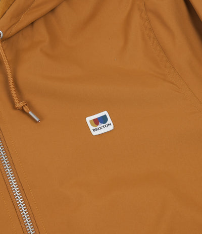 Brixton Claxton Alton Zip Hooded Jacket - Caramel