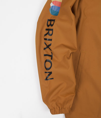 Brixton Claxton Alton Zip Hooded Jacket - Caramel