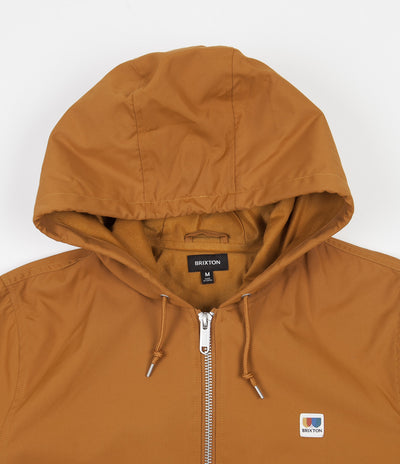 Brixton Claxton Alton Zip Hooded Jacket - Caramel