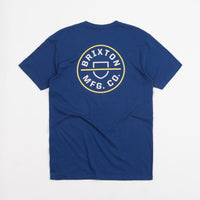 Brixton Crest II T-Shirt - Cool Blue / Yellow Cab thumbnail