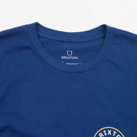 Brixton Crest II T-Shirt - Cool Blue / Yellow Cab thumbnail