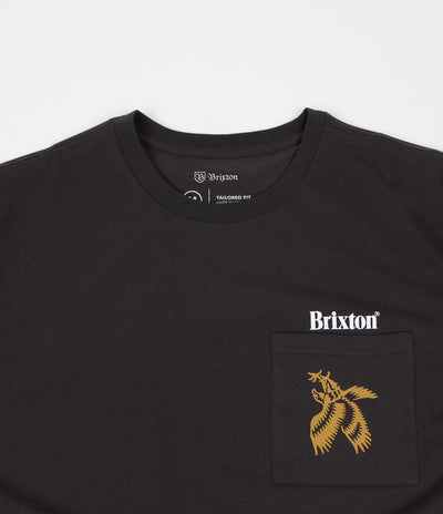 Brixton Descent II Pocket T-Shirt - Washed Black