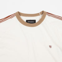 Brixton Este Long Sleeve T-Shirt - Cream / Khaki thumbnail