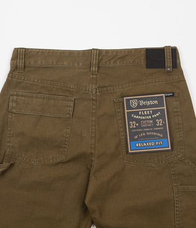 Brixton Fleet Rigid Carpenter Trousers - Olive