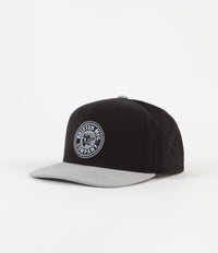 Brixton Forte Snapback Cap - Black / Grey