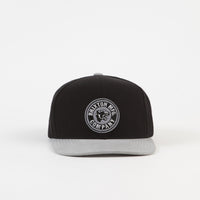 Brixton Forte Snapback Cap - Black / Grey thumbnail