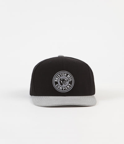 Brixton Forte Snapback Cap - Black / Grey